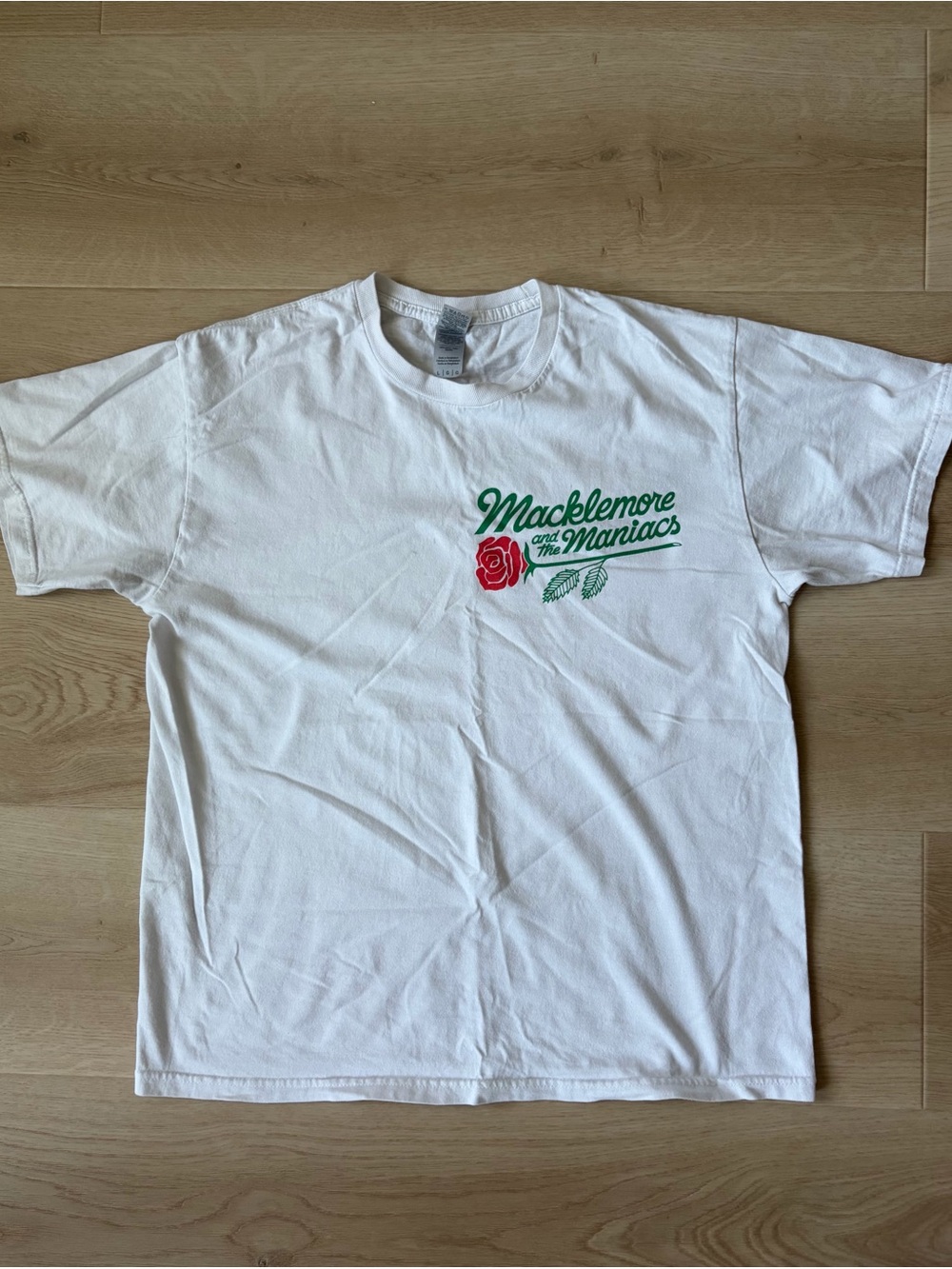 🌹Macklemore Graphic T-Shirt | White | Size Large